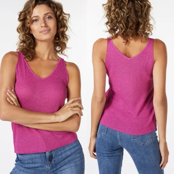 Esqualo lurex cami top size medium - Picture 1 of 4